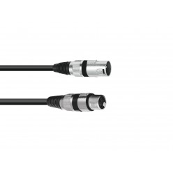 OMNITRONIC XLR cable 3pin 1m bk